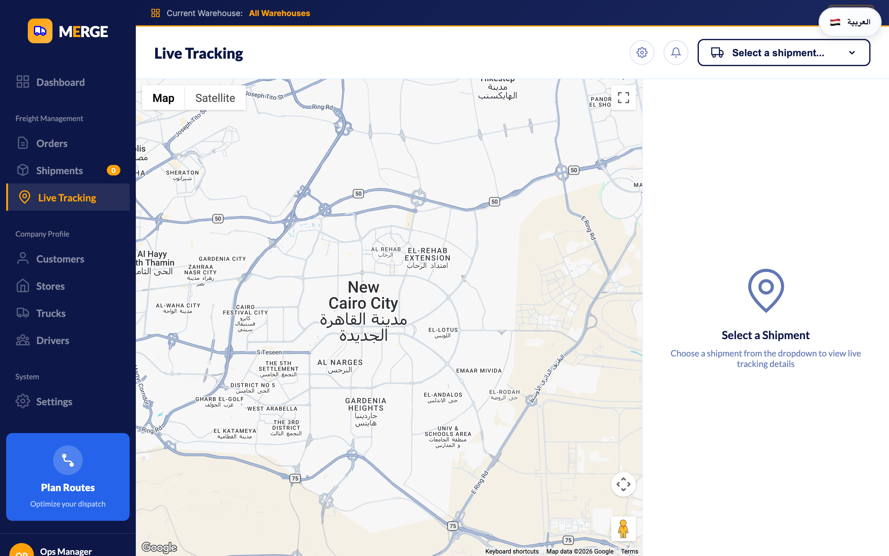 Live fleet tracking with Google Maps integration
